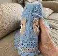 Bear Baby Blanket Pattern step 3 - details and accessories