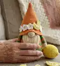 Lemon gnome Amigurumi Pattern step 4 - final assembly and finishing