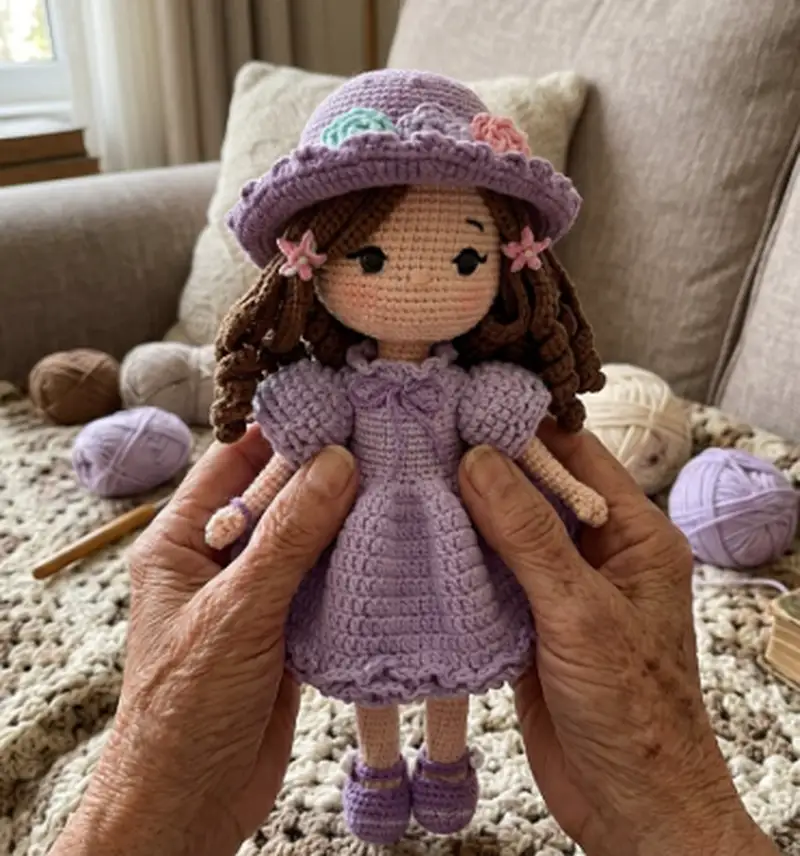 Quality crochet pattern: Emma Doll Amigurumi Pattern - Intermediate level guide with complete instructions