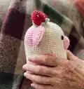 Cow Squishmallow Plushie Amigurumi Pattern step 2 - assembly progress