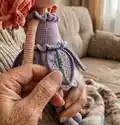 Iris Doll Amigurumi Pattern step 3 - details and accessories