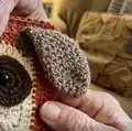 Dog Granny Square Crochet Pattern step 2 - assembly progress
