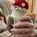 Amanita House Amigurumi Pattern step 2 - assembly progress