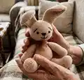 Bunny Crochet Pattern #105 Amigurumi Pattern step 1 - construction progress