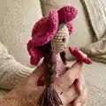 WILD ROSE FAIRY Amigurumi Pattern step 2 - assembly progress