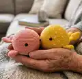 Wallace and Wanda Whales Amigurumi Pattern step 1 - construction progress