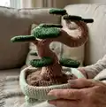 Bonsai Tree Amigurumi Pattern step 1 - construction progress