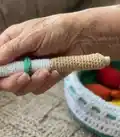 Fishing Set Amigurumi Pattern step 2 - assembly progress