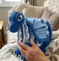 3in1 Ice Dragon Baby Blanket Amigurumi Pattern step 1 - construction progress