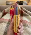 Crochet Hook Case Pattern step 2 - assembly progress