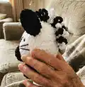 Zebra Hand Puppet Amigurumi Pattern step 3 - details and accessories
