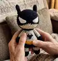 Batman Amigurumi Pattern step 4 - final assembly and finishing