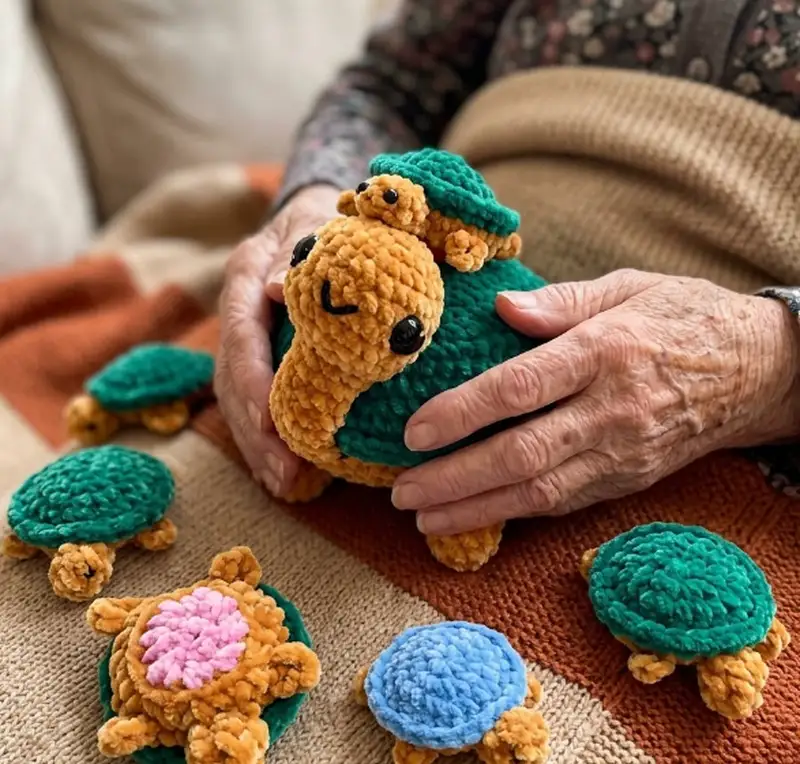 Quality crochet pattern: Turtle Memory Game Amigurumi Pattern - Intermediate level guide with complete instructions