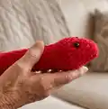 Cozy Snake Amigurumi Pattern step 2 - assembly progress
