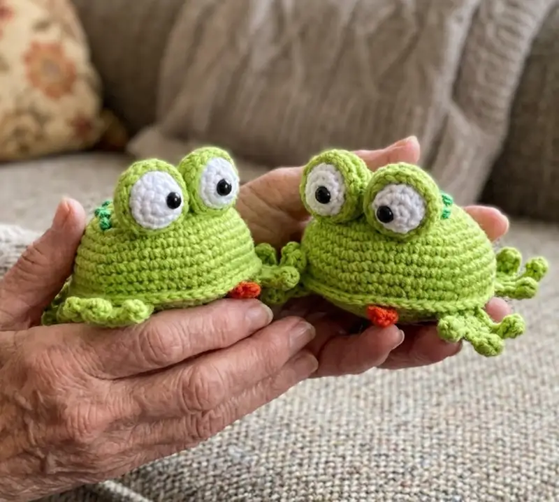 Quality crochet pattern: Little frog Amigurumi Pattern - Intermediate level guide with complete instructions