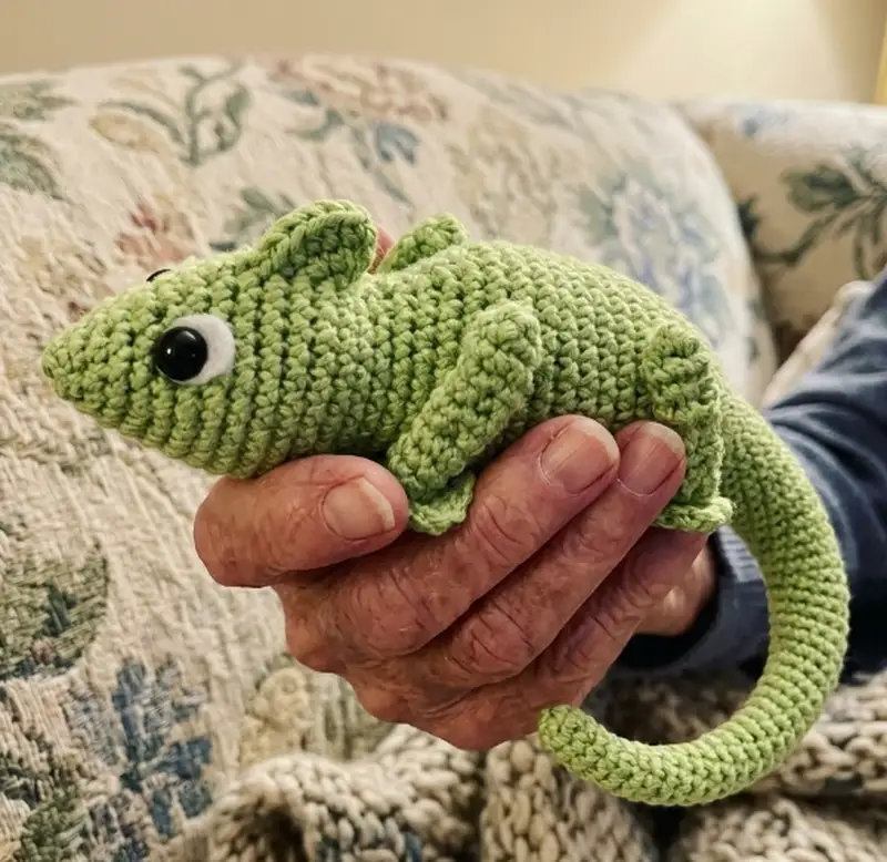 Complimentary Intermediate crochet pattern: Clyde The Chameleon Amigurumi Pattern - Simple to follow guide