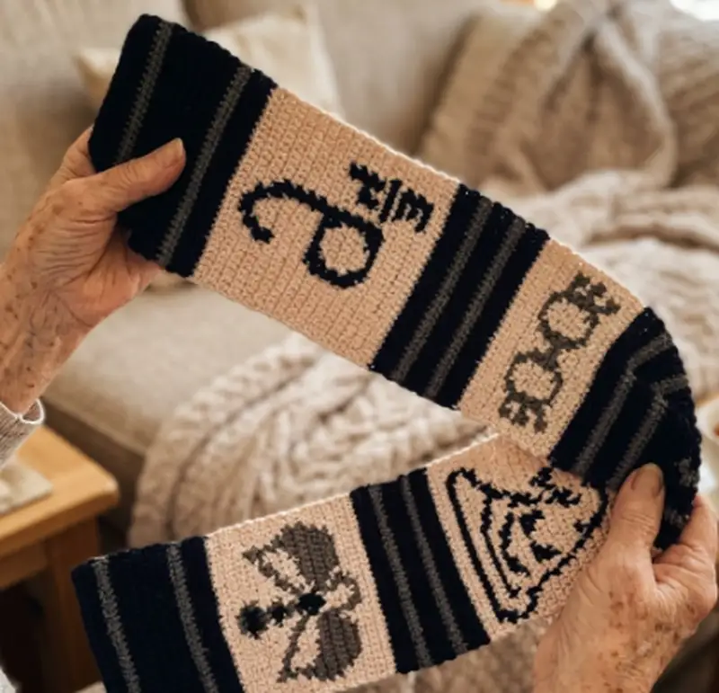 Complimentary Intermediate crochet pattern: Ravenclaw Scarf Pattern - Simple to follow guide