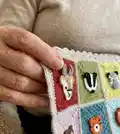 Animal Kingdom Blanket Pattern step 2 - assembly progress