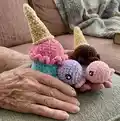 Ice Cream Turtle Amigurumi Pattern step 1 - construction progress