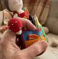 Doll Organizer Amigurumi Pattern step 2 - assembly progress
