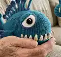 Anglerfish SAM Amigurumi Pattern step 2 - assembly progress