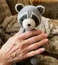 Raccoon Amigurumi Pattern step 1 - construction progress