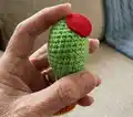 Yoshi Amigurumi Pattern step 3 - details and accessories