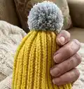 Oak Grove Earflap Hat Pattern step 2 - assembly progress