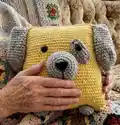 Pillow-dog Amigurumi Pattern step 4 - final assembly and finishing