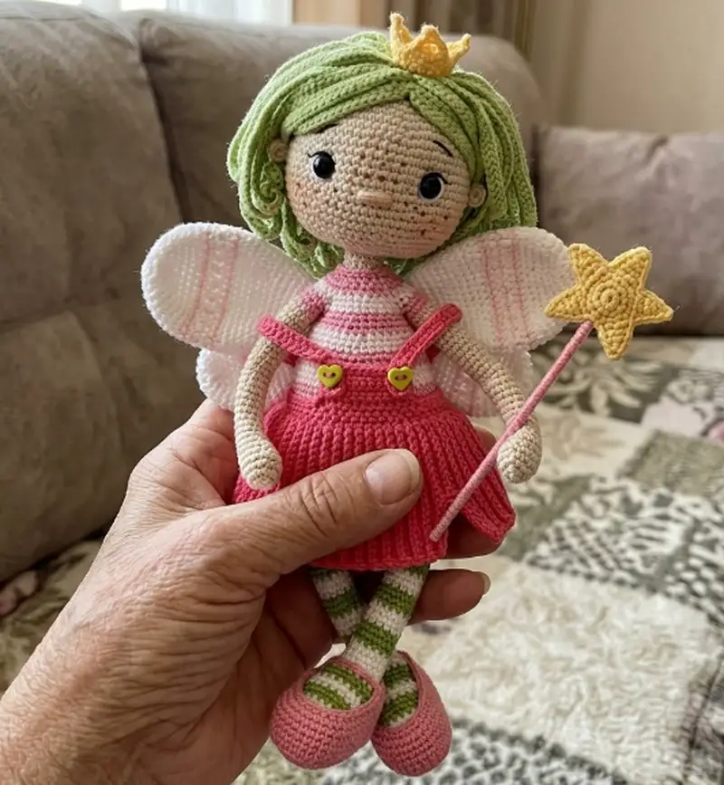 Complimentary Intermediate crochet pattern: Teya the Fairy Amigurumi Pattern - Simple to follow guide