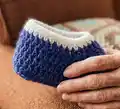 Simple Slippers Pattern step 2 - assembly progress