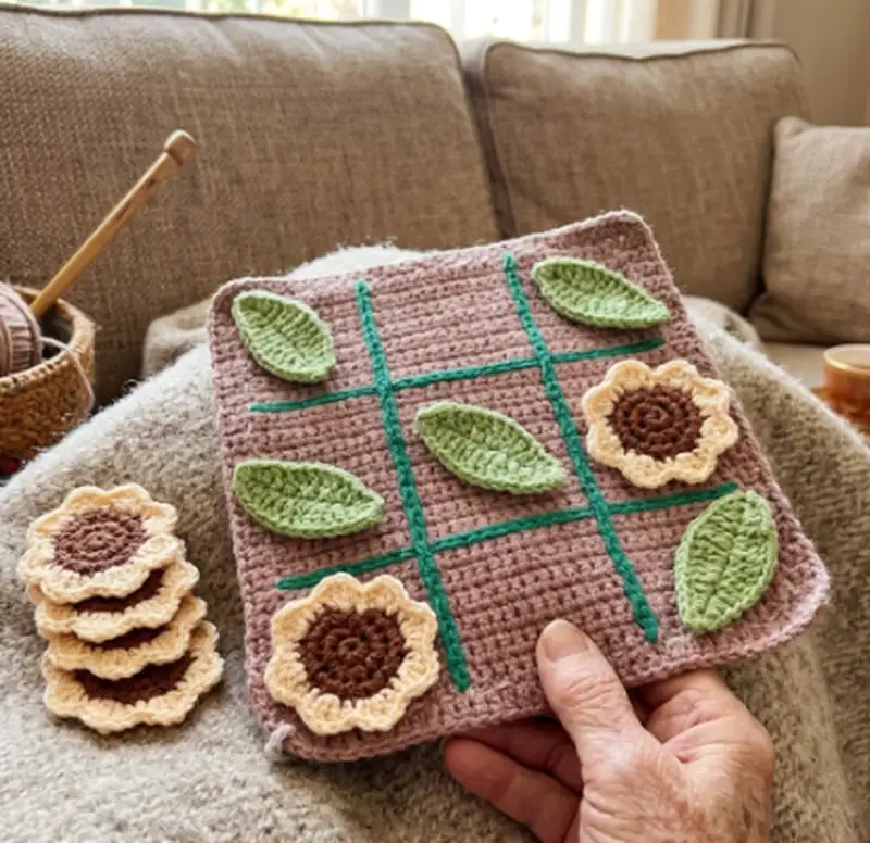 Quality crochet pattern: Tic-Tac-Toe Crochet Pattern - Beginner Friendly level guide with complete instructions
