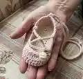 Strappy Ballet Flats Pattern step 1 - construction progress