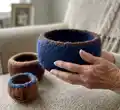 Felted Bowl Trio Pattern step 4 - final assembly and finishing