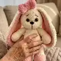 Bunny with Colorful Ears Amigurumi Pattern step 4 - final assembly and finishing