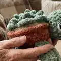 Succulent Turtle Amigurumi Pattern step 2 - assembly progress