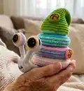 Snail Stacking Toy Amigurumi Pattern step 4 - final assembly and finishing