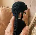 Wednesday Amigurumi Pattern step 3 - details and accessories