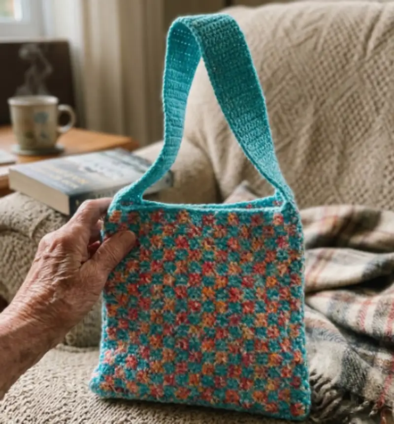 Complimentary Beginner Friendly crochet pattern: Checker It Out Crochet Bag Pattern - Simple to follow guide
