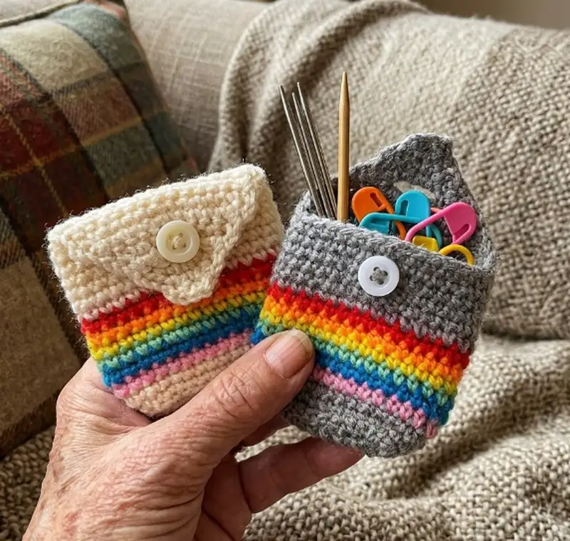Complimentary Beginner Friendly crochet pattern: Pixie pocket Pouch Pattern - Simple to follow guide