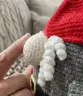 Gnome Pillow Amigurumi Pattern step 3 - details and accessories