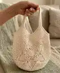 Pineapple Bag Pattern step 1 - construction progress