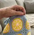 Citrus Tote Bag Pattern step 4 - final assembly and finishing