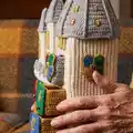 Hogwarts Castle Amigurumi Pattern step 2 - assembly progress