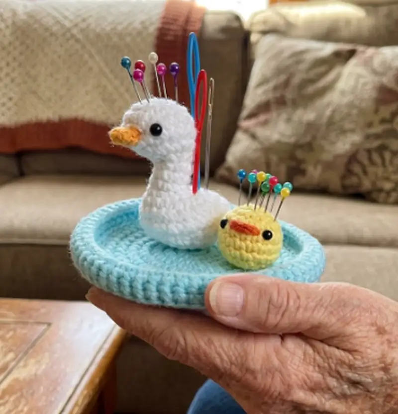 Quality crochet pattern: Duck and Goose Trinket Tray Amigurumi Pattern - Intermediate level guide with complete instructions