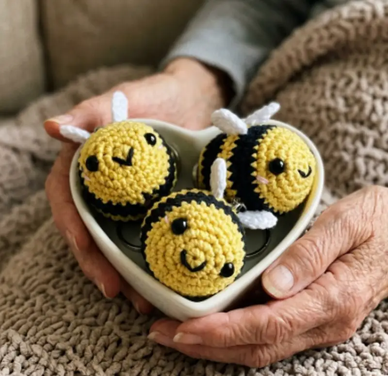 Complimentary Beginner Friendly crochet pattern: Crocheted Bumblebee Amigurumi Pattern - Simple to follow guide