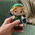 Link Amigurumi Pattern step 1 - construction progress