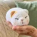 Marshmallow Kittie Amigurumi Pattern step 4 - final assembly and finishing