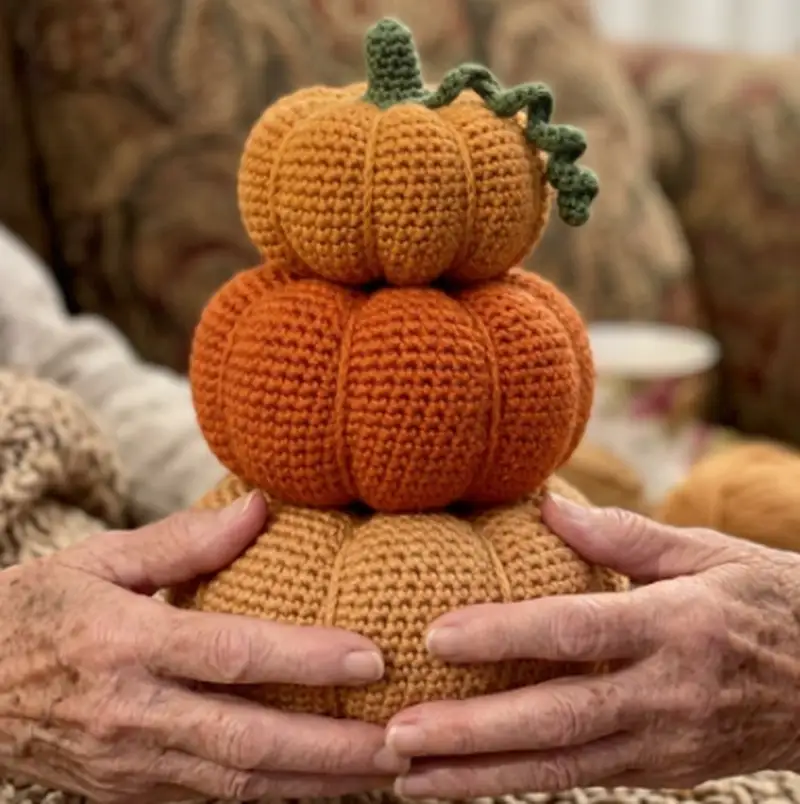 Complimentary Intermediate crochet pattern: Pumpkin Plush Hat Pattern - Simple to follow guide