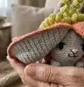 Bunny-Carrot Amigurumi Pattern step 2 - assembly progress